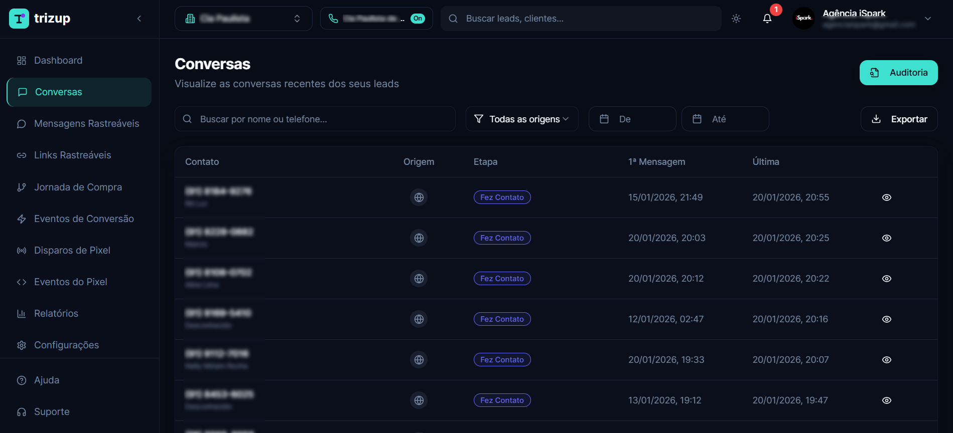 Captura automática de leads